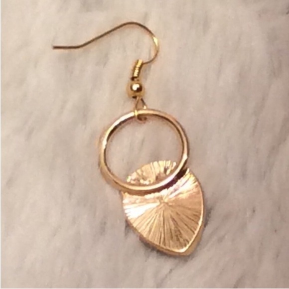 Blue And Gold Teardrop Earrings - Picture 6 of 10